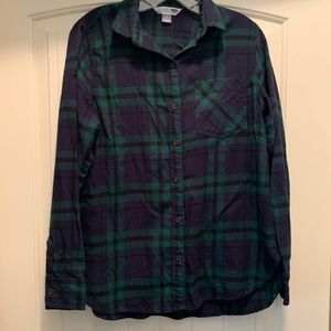 Old Navy blue green shirt